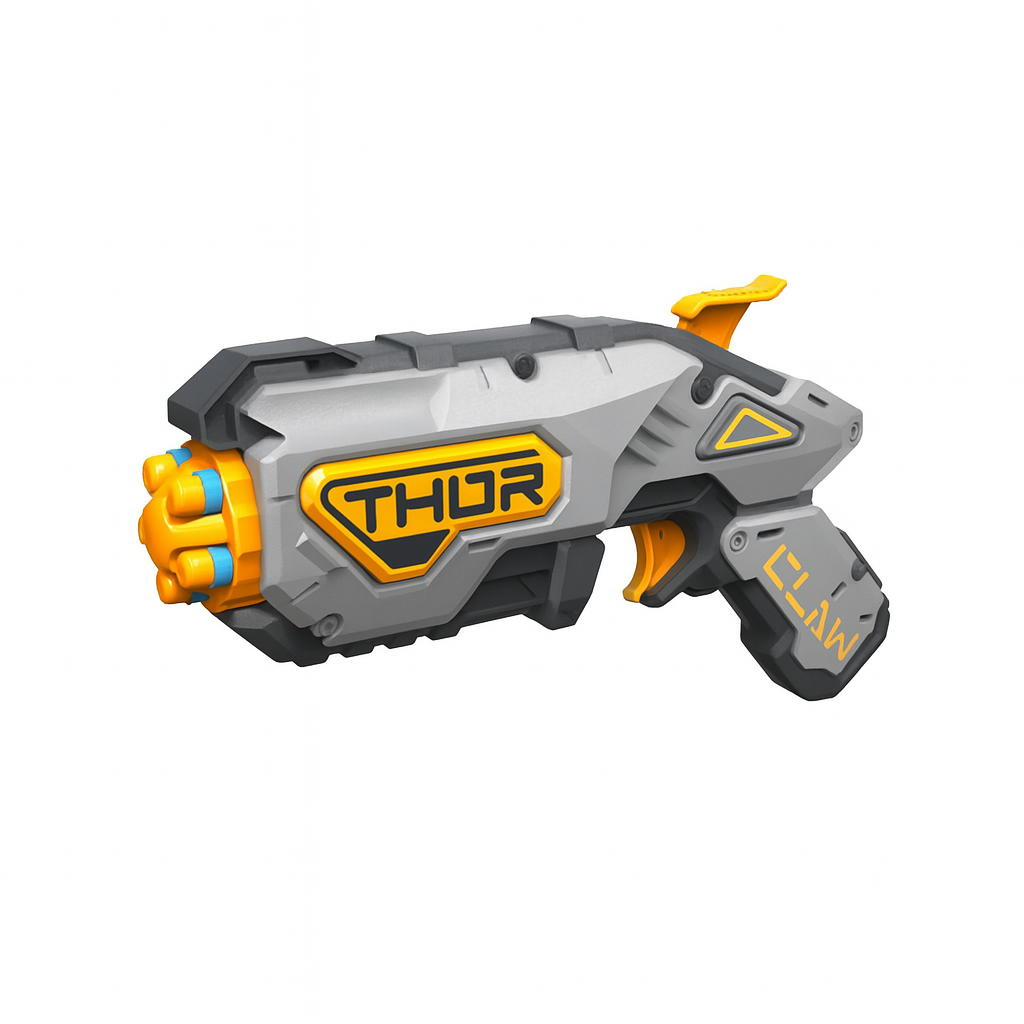 THOR-X Mini Power Dart Blaster – تفنگ گلوله نرم فشرده برای سرگرمی سریع