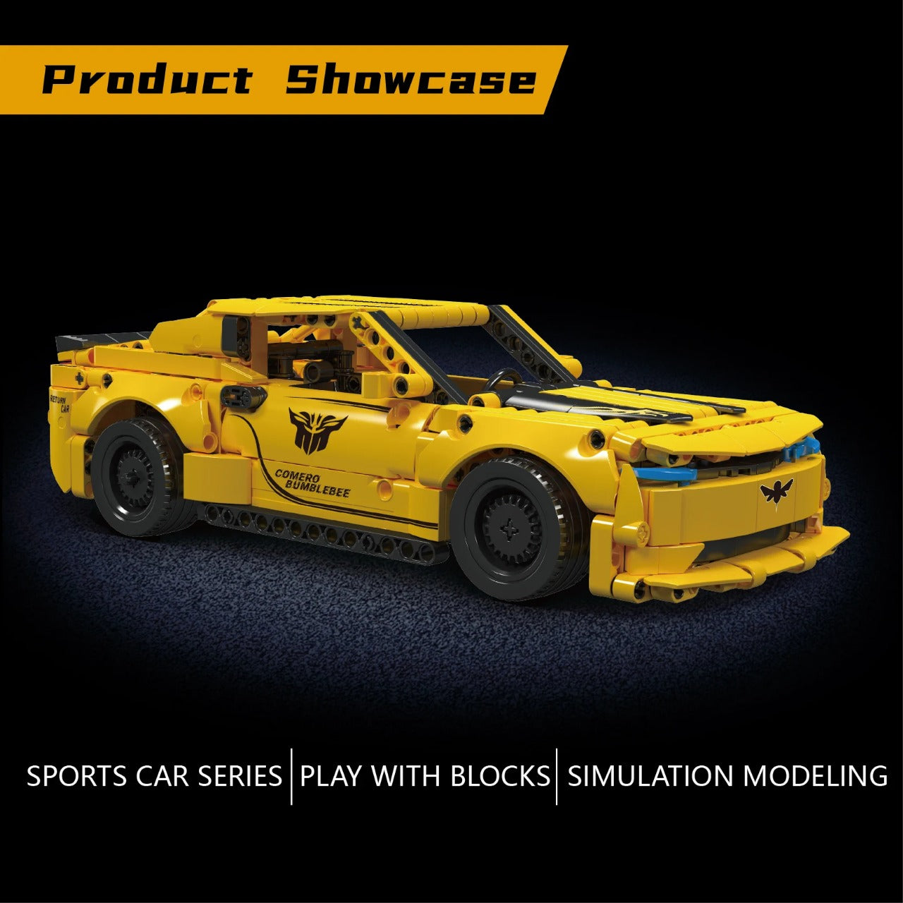 Mold King 15081 Bumblebee Pull Back Car