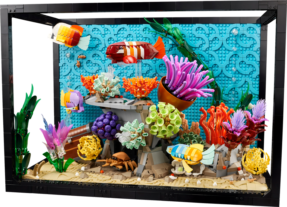 Discover a Vibrant Underwater World with the New LEGO® Icons Tropical Aquarium Building Set for Adults