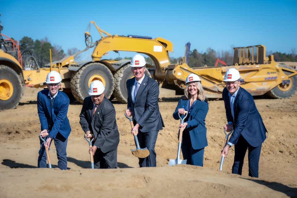 The LEGO Group breaks ground on new Regional Distribution Center in Virginia to support its US factory under construction