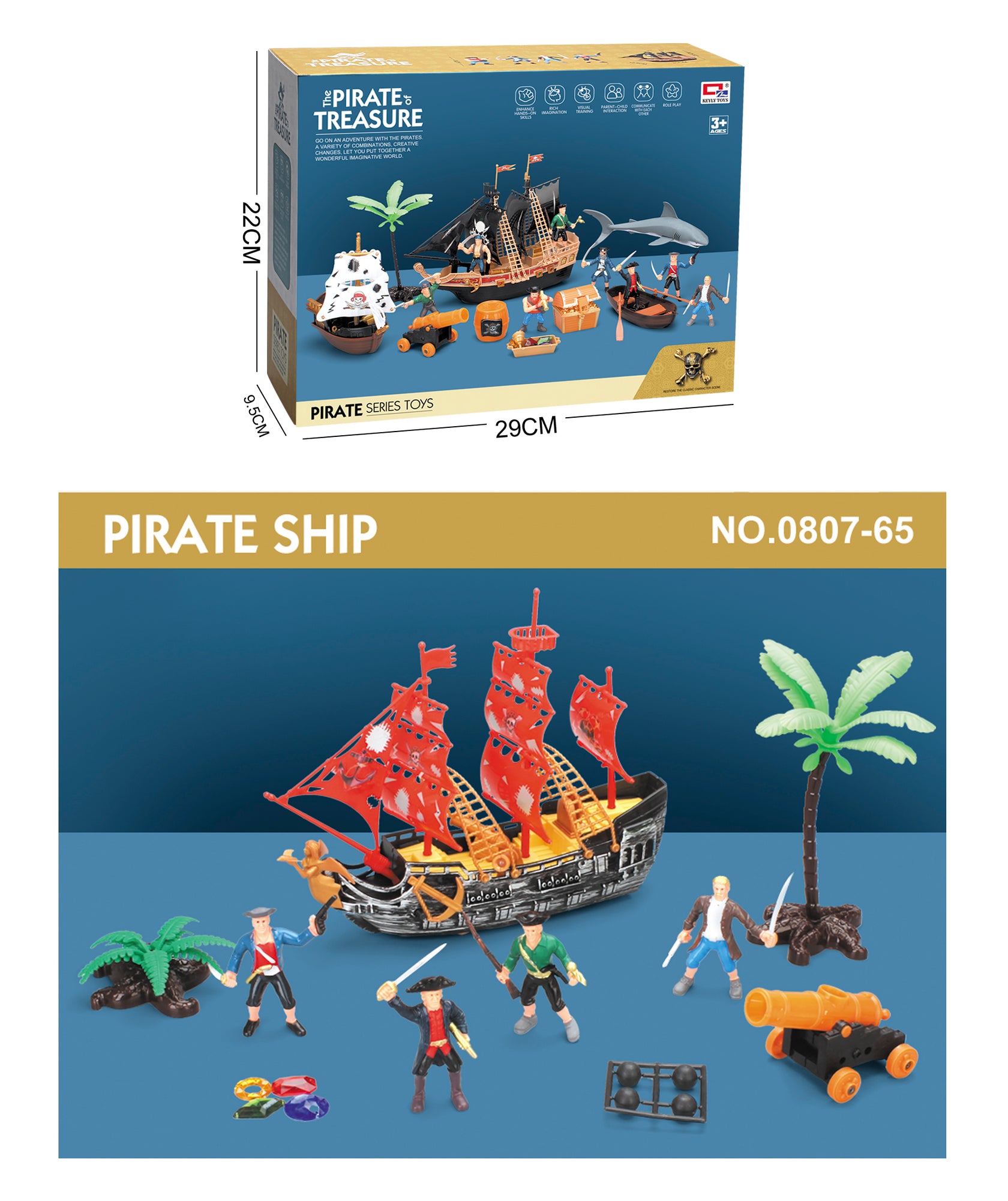 Pirate Ship Adventure Playset – product view