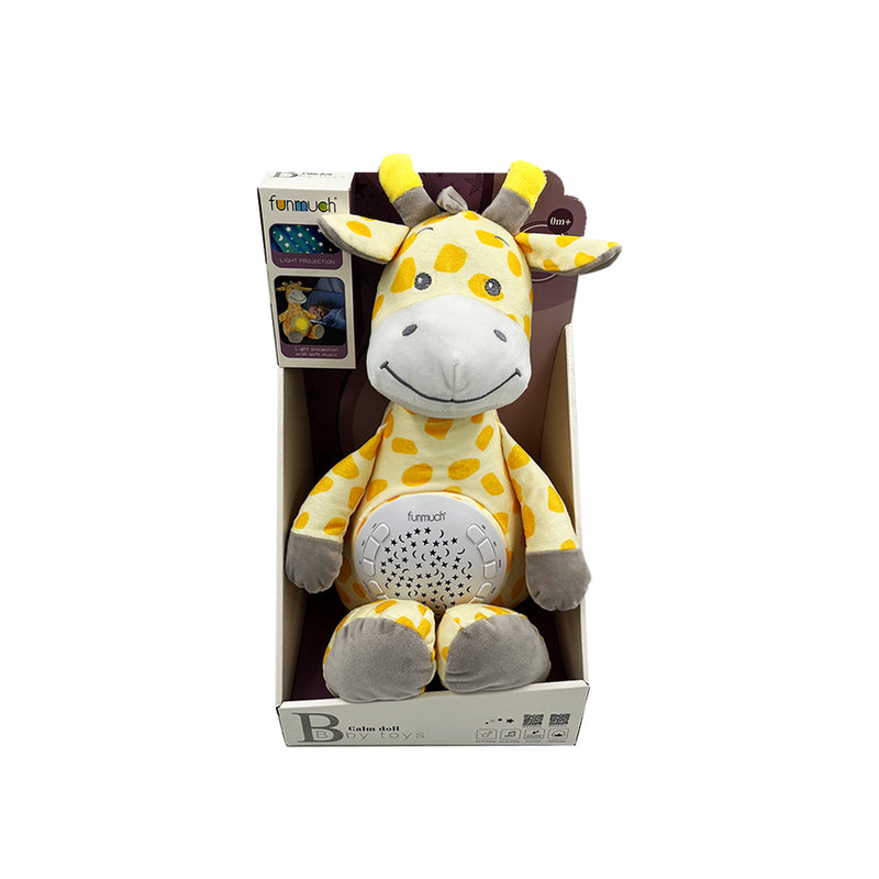 Giraffe Night Light Plush Toy – Soft, Musical