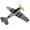 Vintage Grey WWII Fighter Plane Metal Model – Handcrafted Aviation Decor