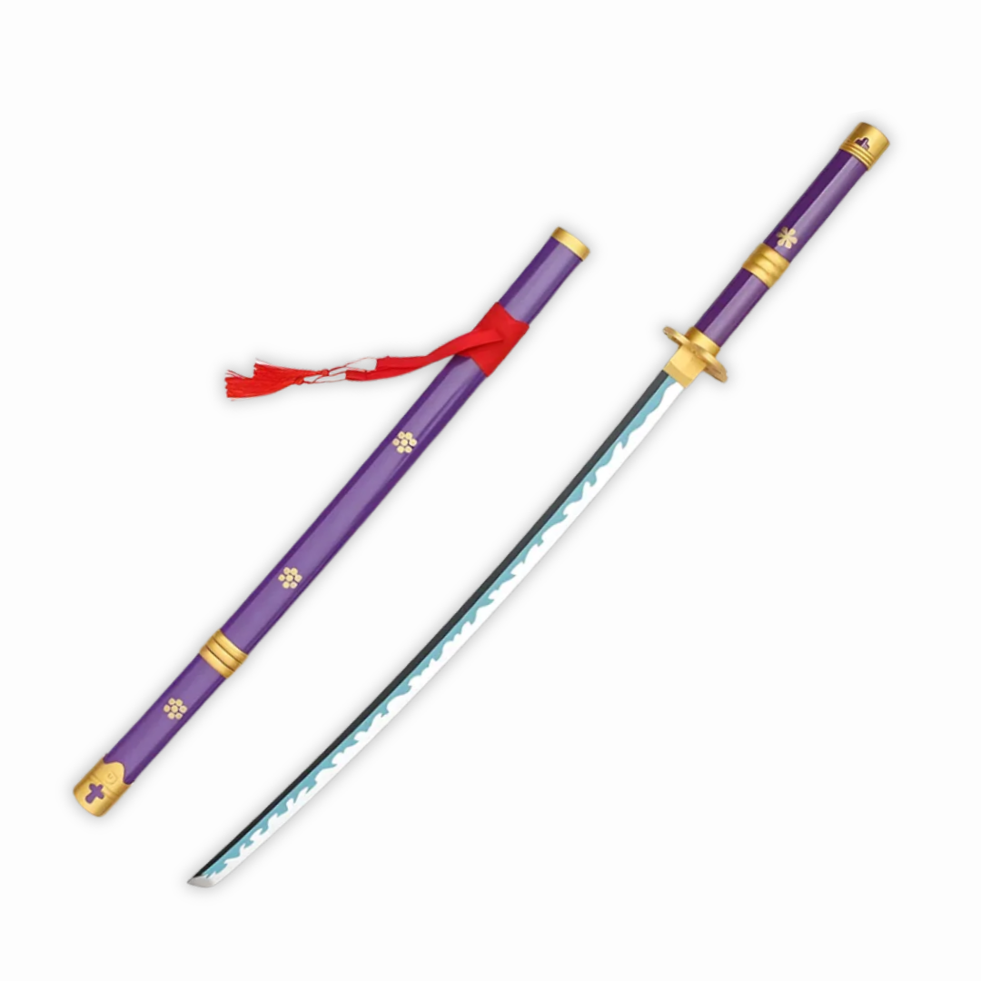 Enma Style Purple Katana Sword with Sheath – Anime Cosplay Collectible