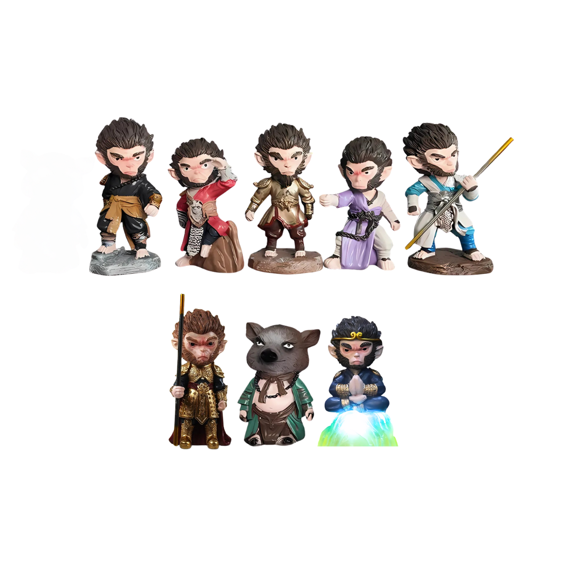 Legendary Monkey King Figure Collection – 8 Character Set