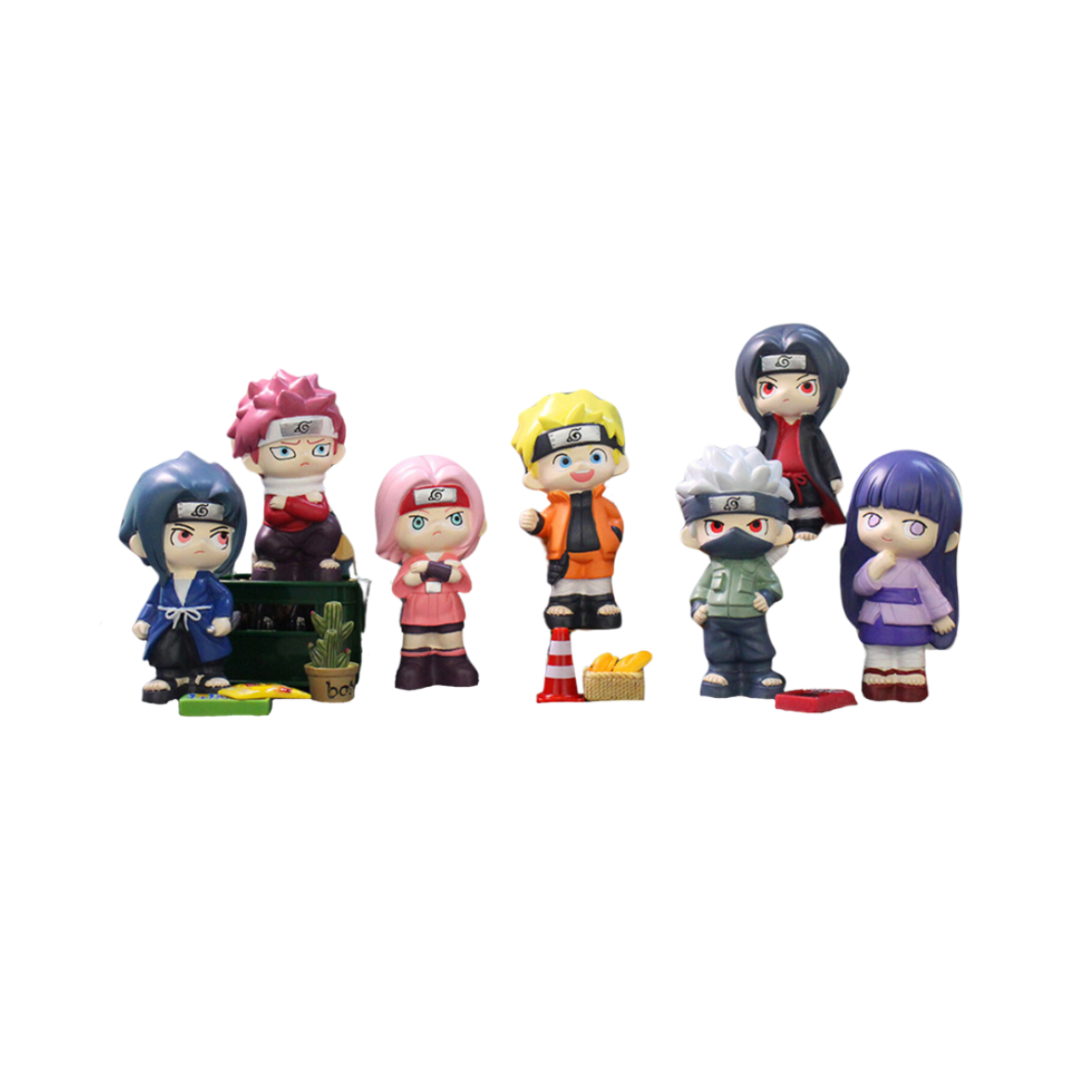 Naruto Miniature Figures – 7-Piece Set
