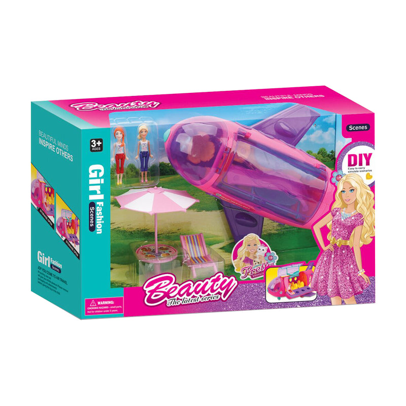 Mini Play Jet With Doll & ferniture