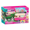 DIY picnic minibus and helicopter play set with dolls for 3+ girls