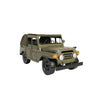 Vintage Military Jeep Model – Classic Metal Army Vehicle with Canvas Top