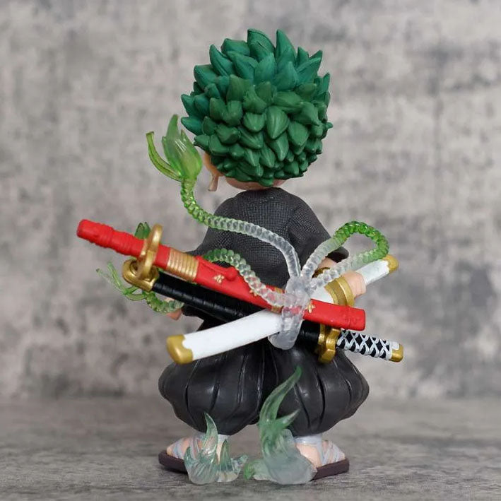مجسم Roronoa Zoro بأسلوب Chibi من PVC للمقتنين
