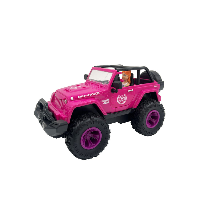 Off-Road Travel Car with Camping Gear & Doll