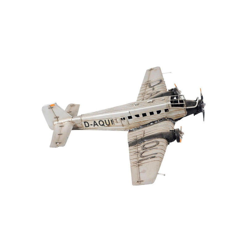 Vintage Metal Aircraft Model – Handcrafted Airplane Decor