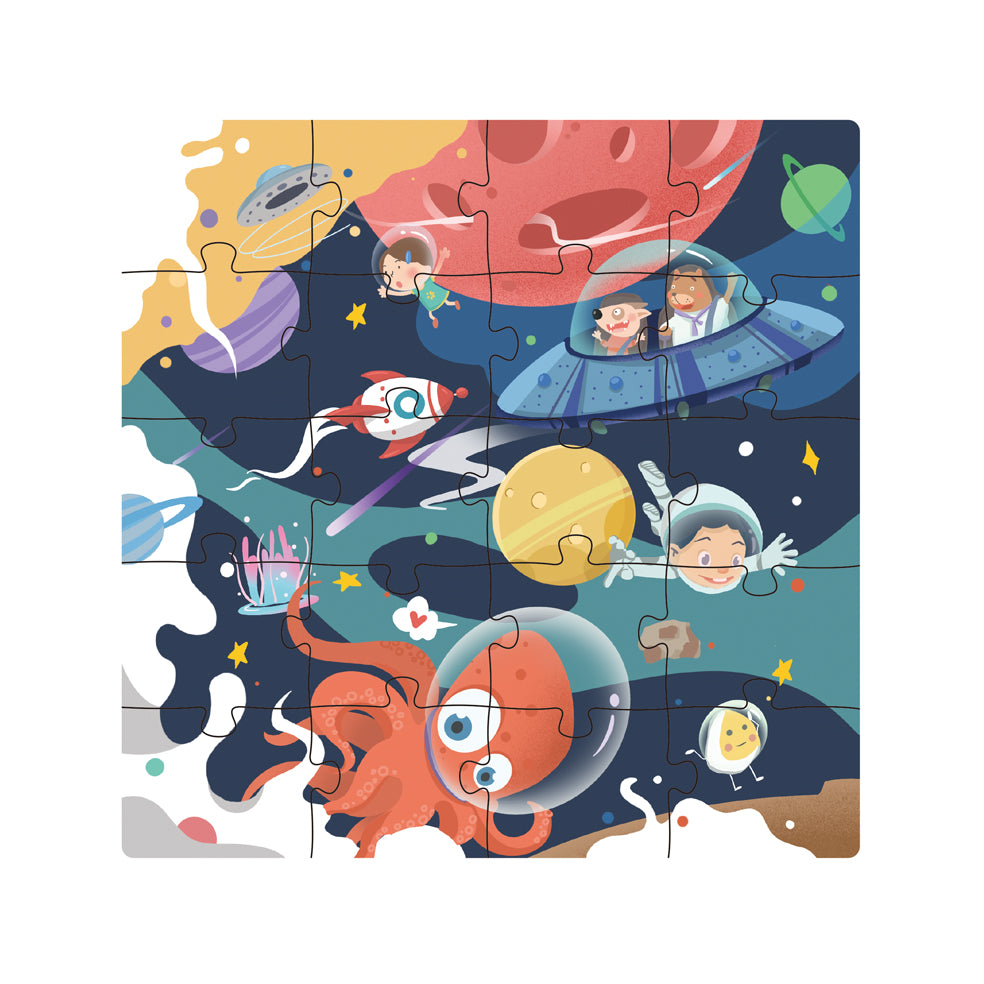 Magnetic Space Puzzle Book