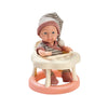 Little Diner Baby Doll Set – Seated Doll with High Chair & Feeding Accessories