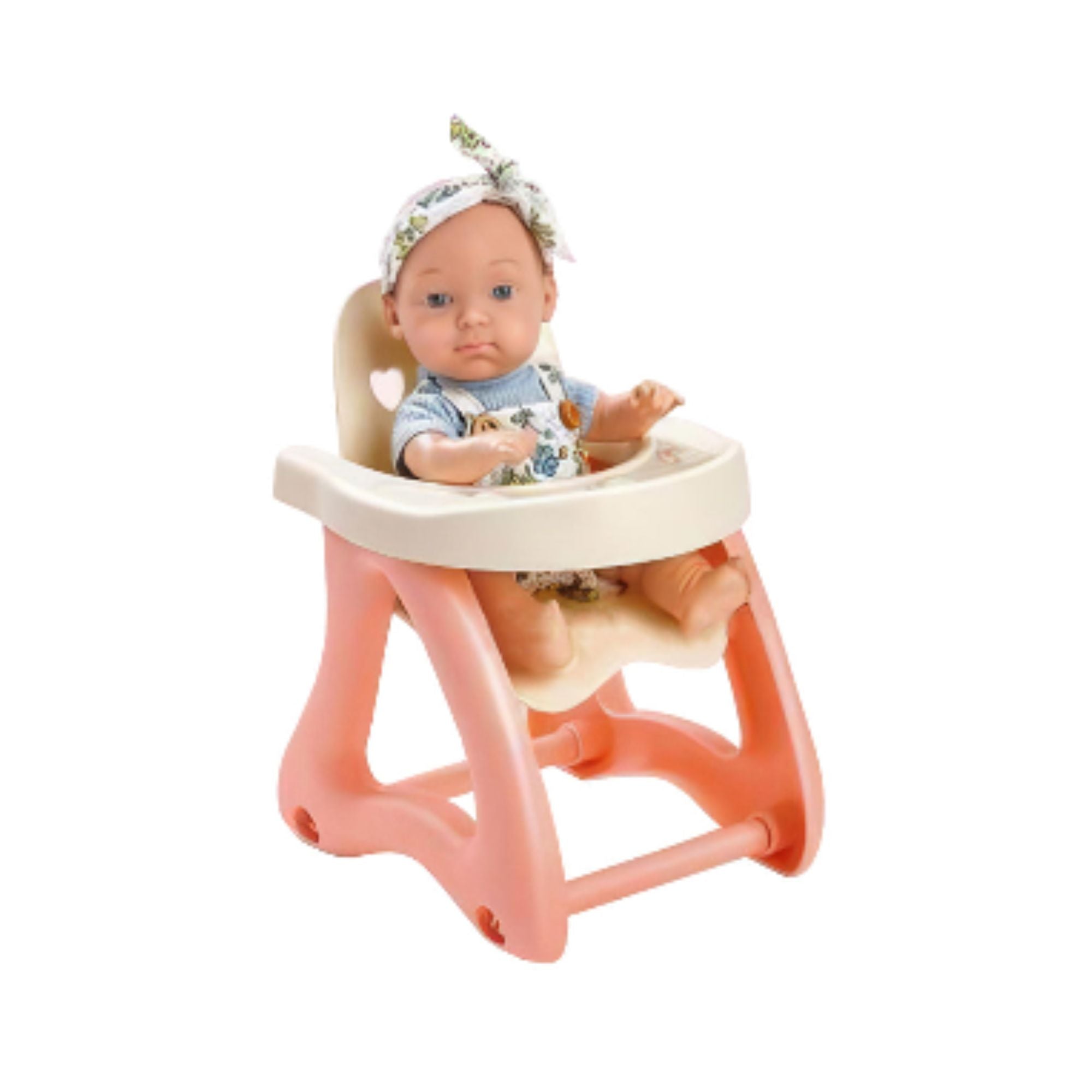 Feeding Moments Baby Doll Set – Doll with High Chair, Bottle & Accessories