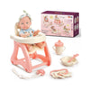 Feeding Moments Baby Doll Set – Doll with High Chair, Bottle & Accessories