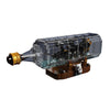 Mould King  Black Pirates Ship-In-a-Bottle Building Set
