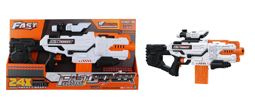 Fast electric gun with 36 soft bullet