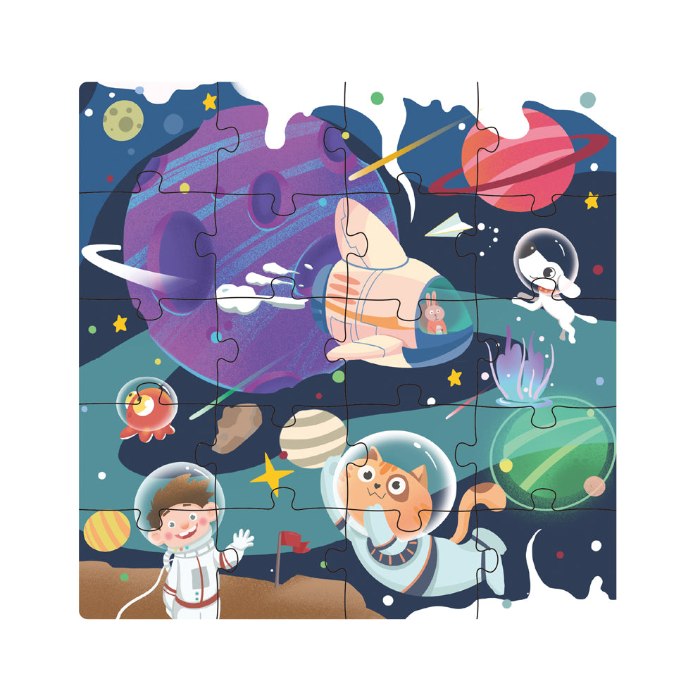 Magnetic Space Puzzle Book