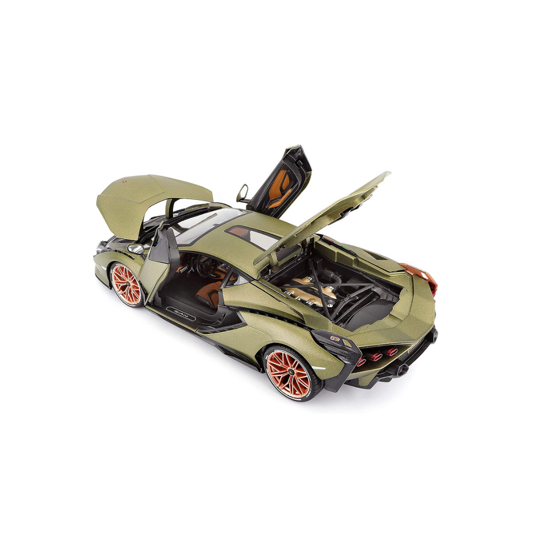 Bburago Lamborghini Sián FKP 37 Die-Cast Model Car 1:18 Scale – Metallic Green