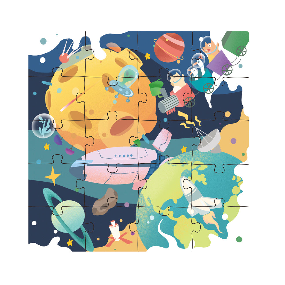 Magnetic Space Puzzle Book