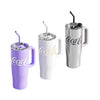 NONOO 1200ml Stainless Steel Tumbler with Handle and Straw