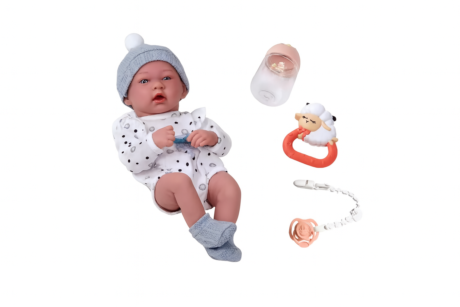 SnuggleBaby Realistic Newborn Doll Set – with Accessories
