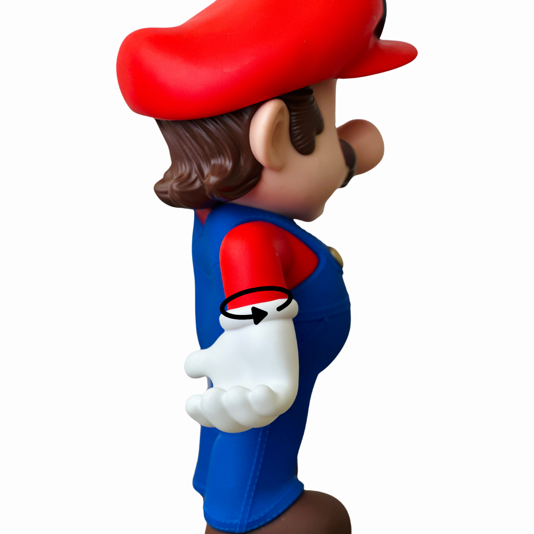 Cartoon Plumber Adventure Mario Figure Collectible Toy – Red Cap Hero Action Figurine for Kids & Collectors