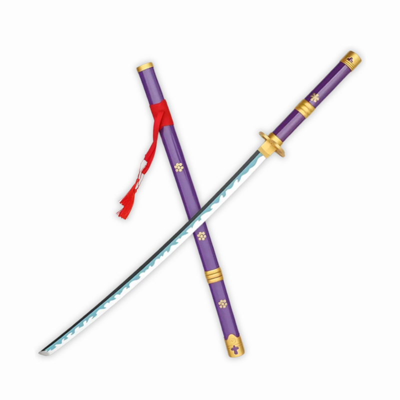 Enma Style Purple Katana Sword with Sheath – Anime Cosplay Collectible