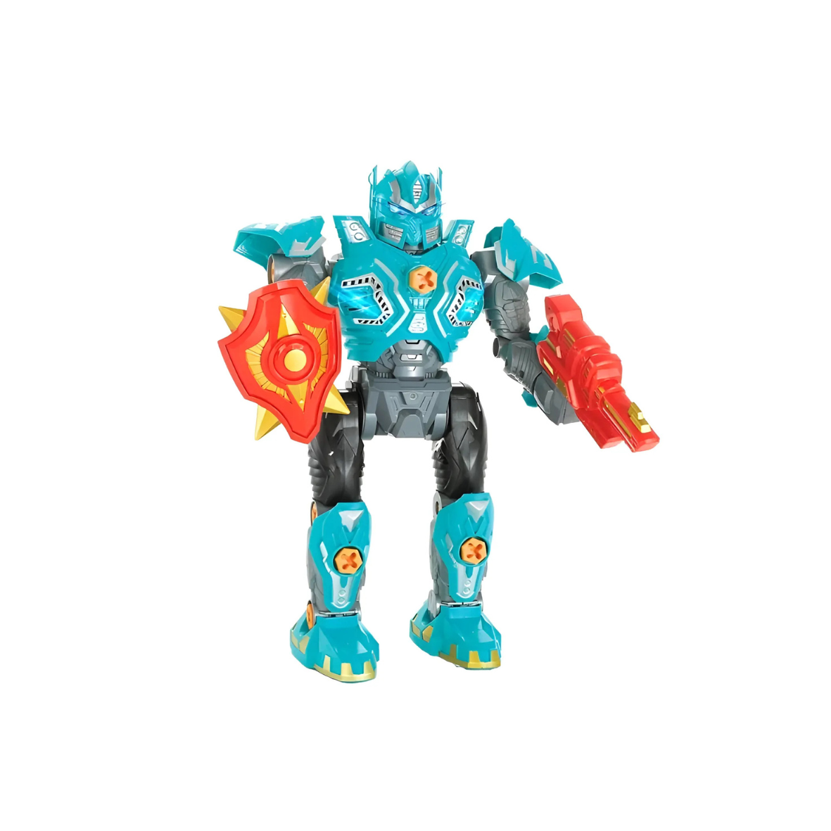 blue DIY Detachable Robots with Light and Sound