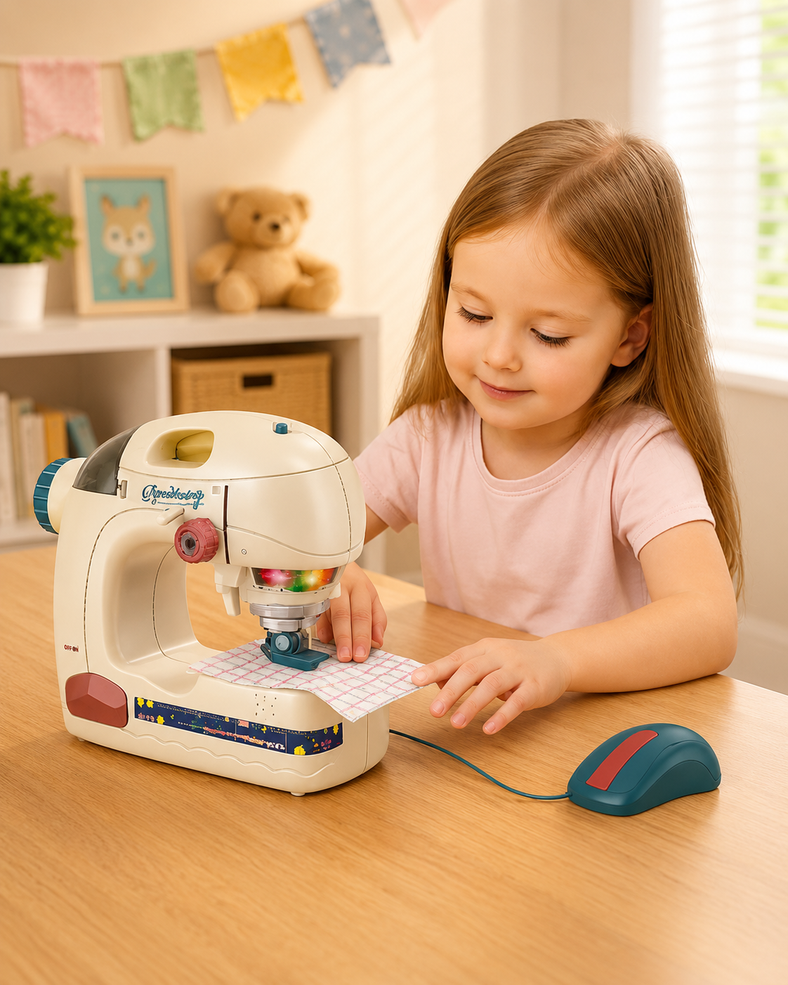 Iron and Sewing Machine (3 PCS) Toy Set for 3+ ages