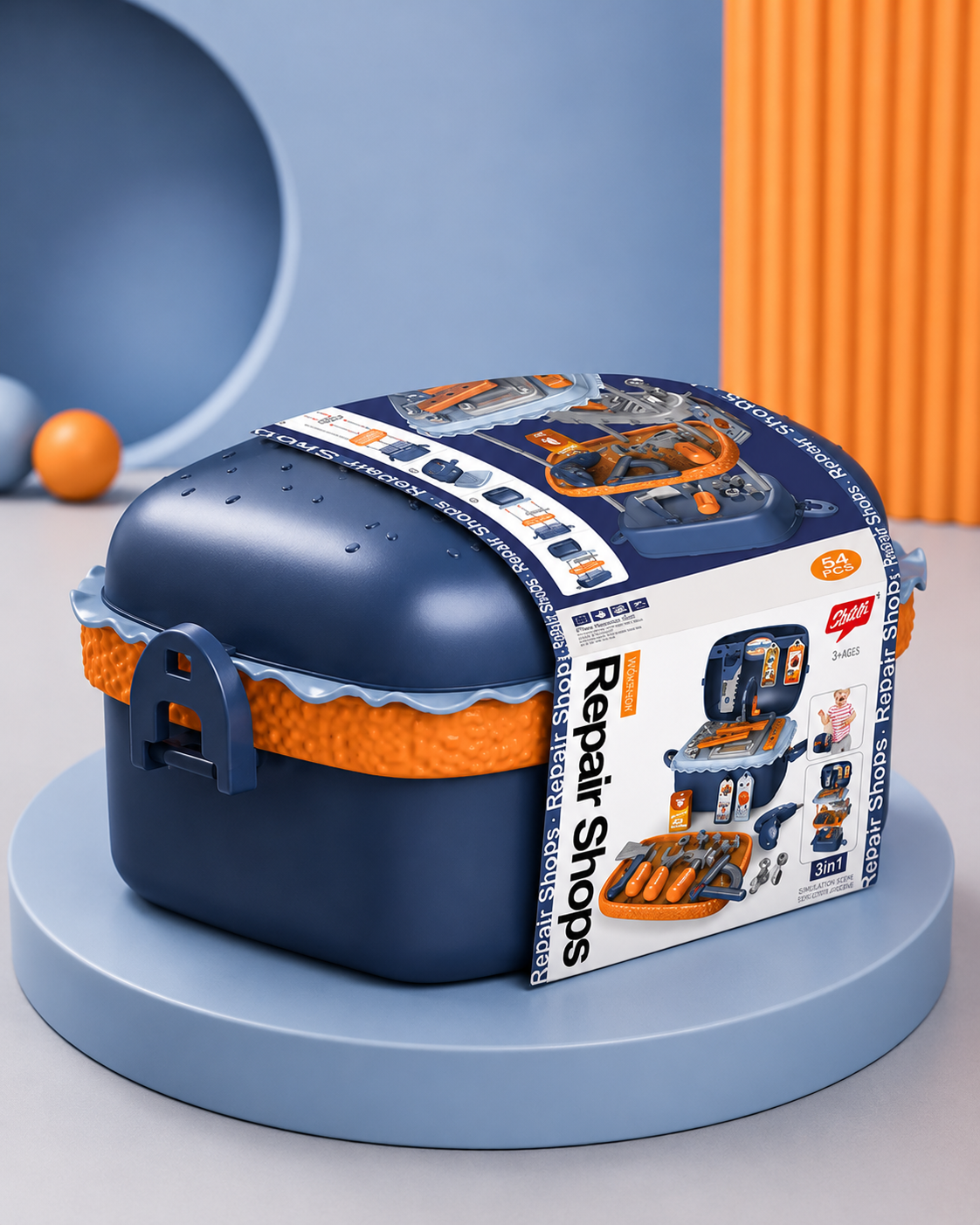 Jumpitoy Kids Repair Set – Workshop Tool Case & Pretend Play Playset