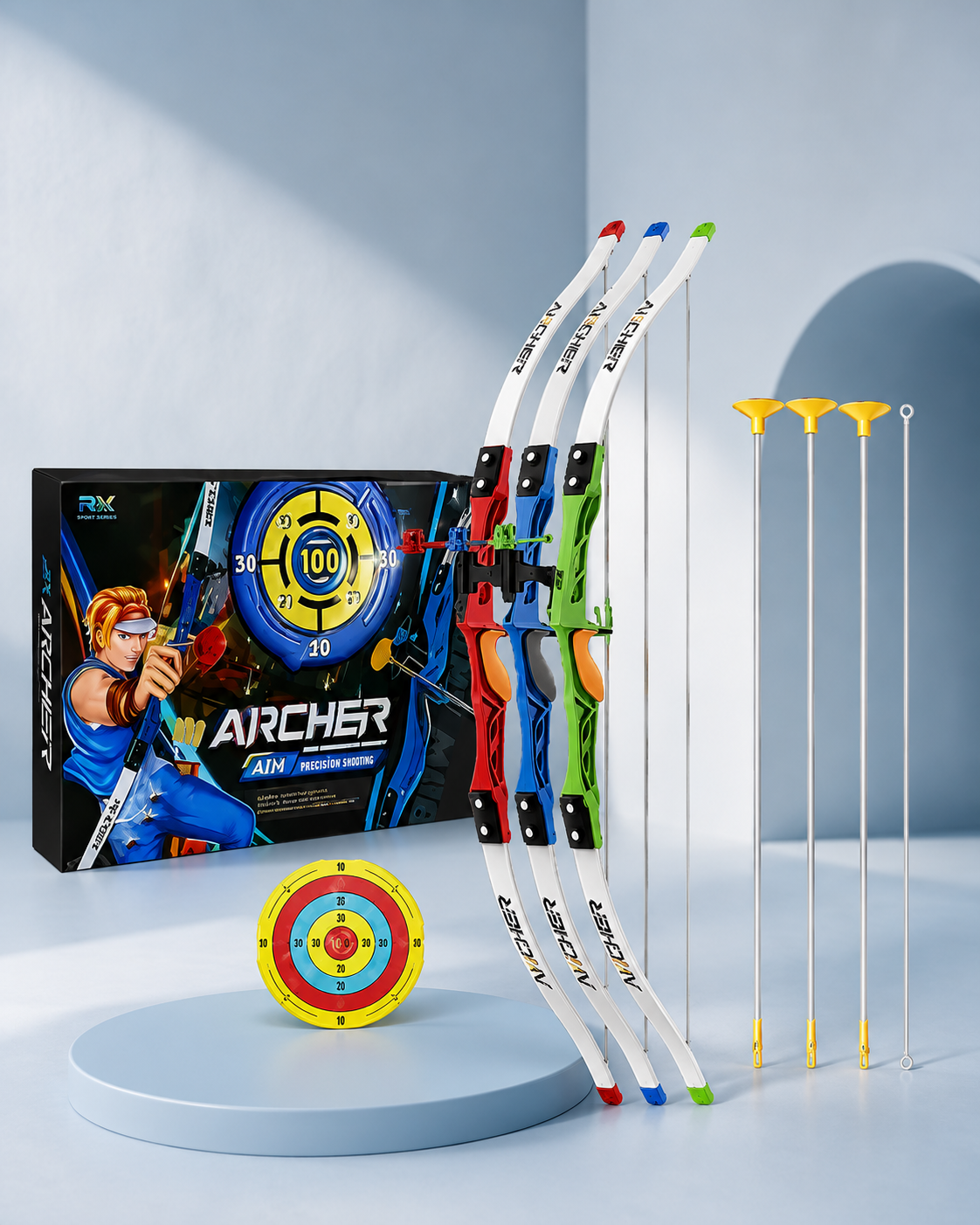 Kids Interactive Archery Set with Bow, Arrows & Target