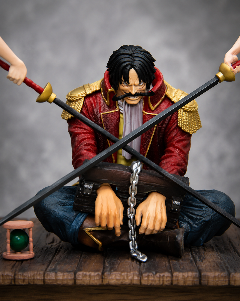 Anime One Piece Soldier's Execution Platform Handcuffs Gol D. Roger Model 26CM