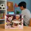 Little Diner Baby Doll Set – Seated Doll with High Chair & Feeding Accessories
