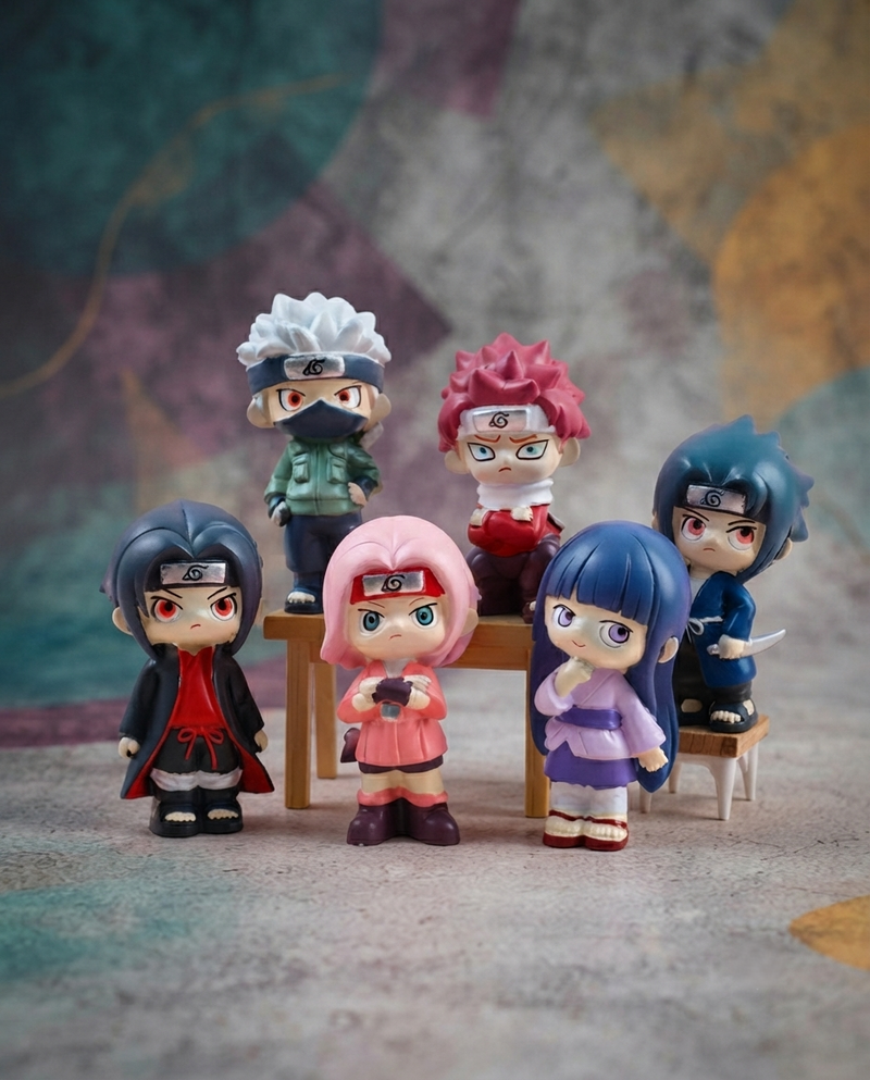 Naruto Miniature Figures – 7-Piece Set
