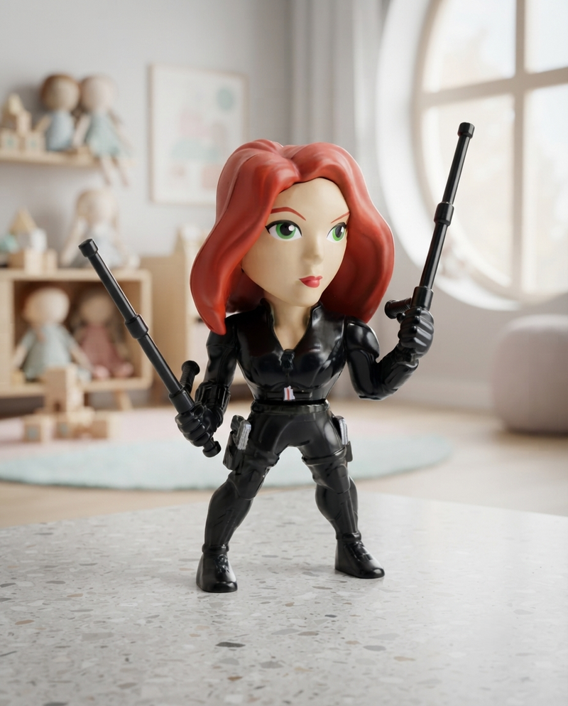 Avengers Black Widow Action Figure Collectible Toy for Kids 10 cm Jada
