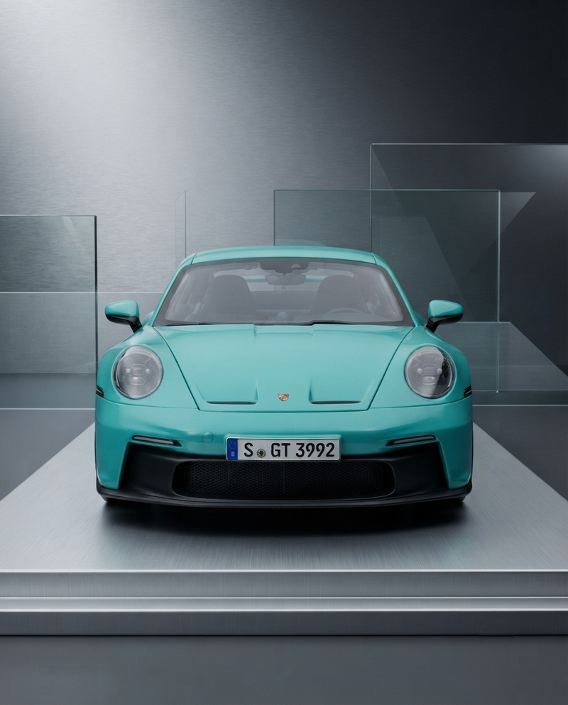 Bburago Porsche 911 GT3 Die-Cast Model Car 1:24 Scale – Mint Green