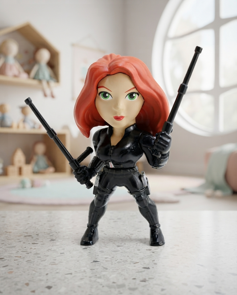 Avengers Black Widow Action Figure Collectible Toy for Kids 10 cm Jada