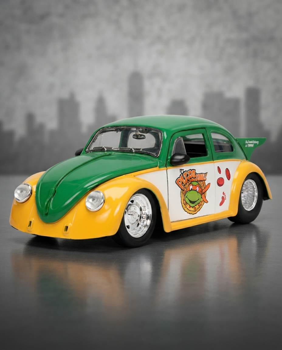 Teen Mutant Ninja Turtles 1959 Volkswagen Drag Beetle 1/24 Scale Model