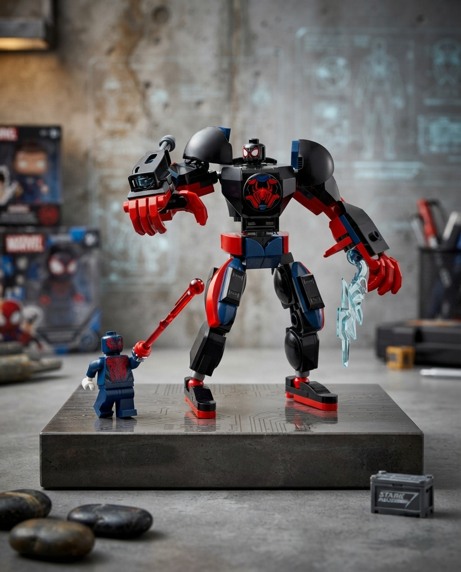 Lego Marvel Miles Morales Mech Vs. Spider-Man