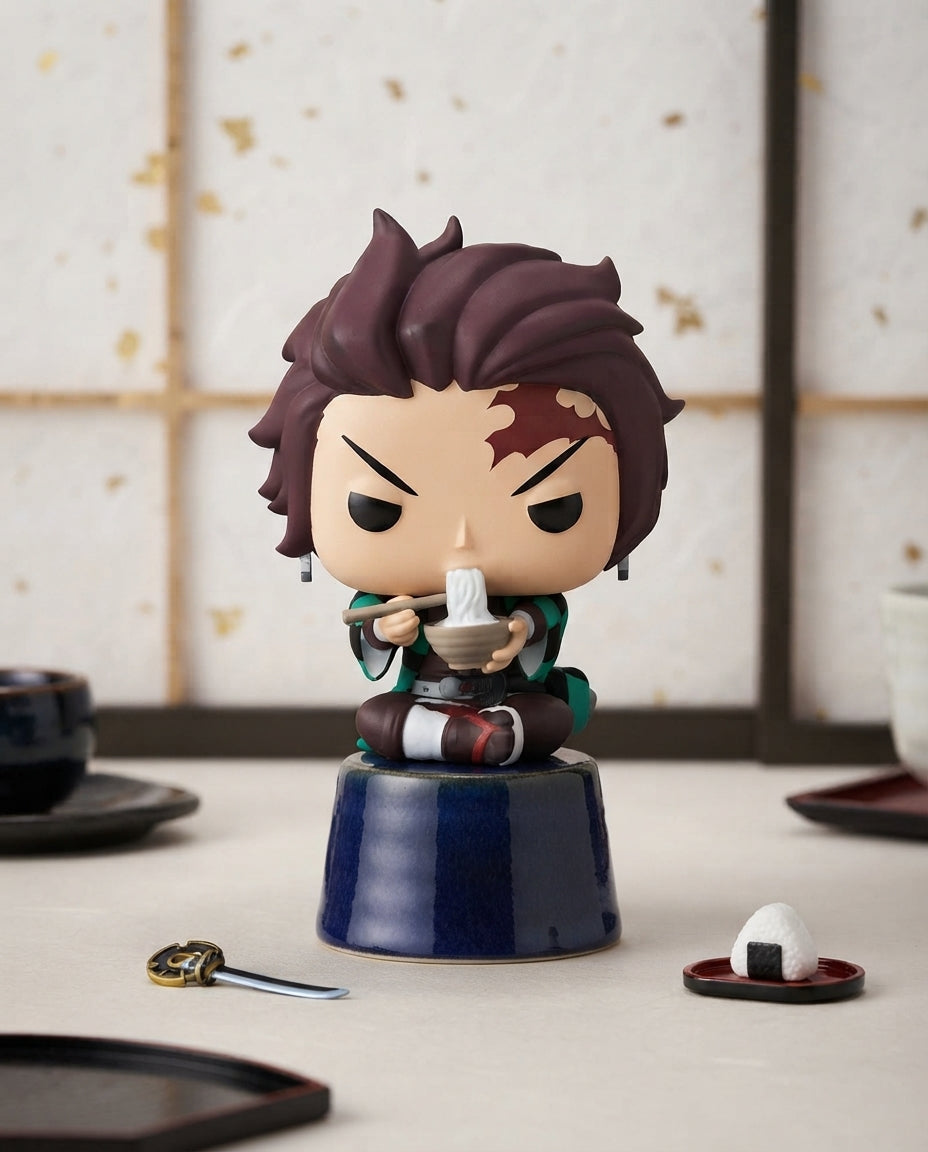 Funko Pop! Animation 1304 Demon Slayer Tanjiro with Noodles – Vinyl Action Figure