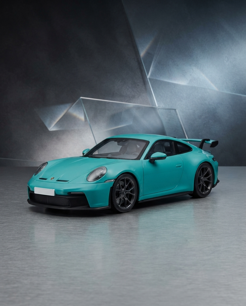 Bburago Porsche 911 GT3 Die-Cast Model Car 1:24 Scale – Mint Green
