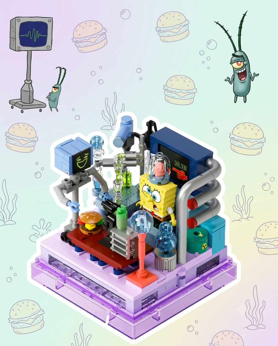 SEMBO Good Friends 2.0 – Plankton's Chum Bucket Playset (AB0051)