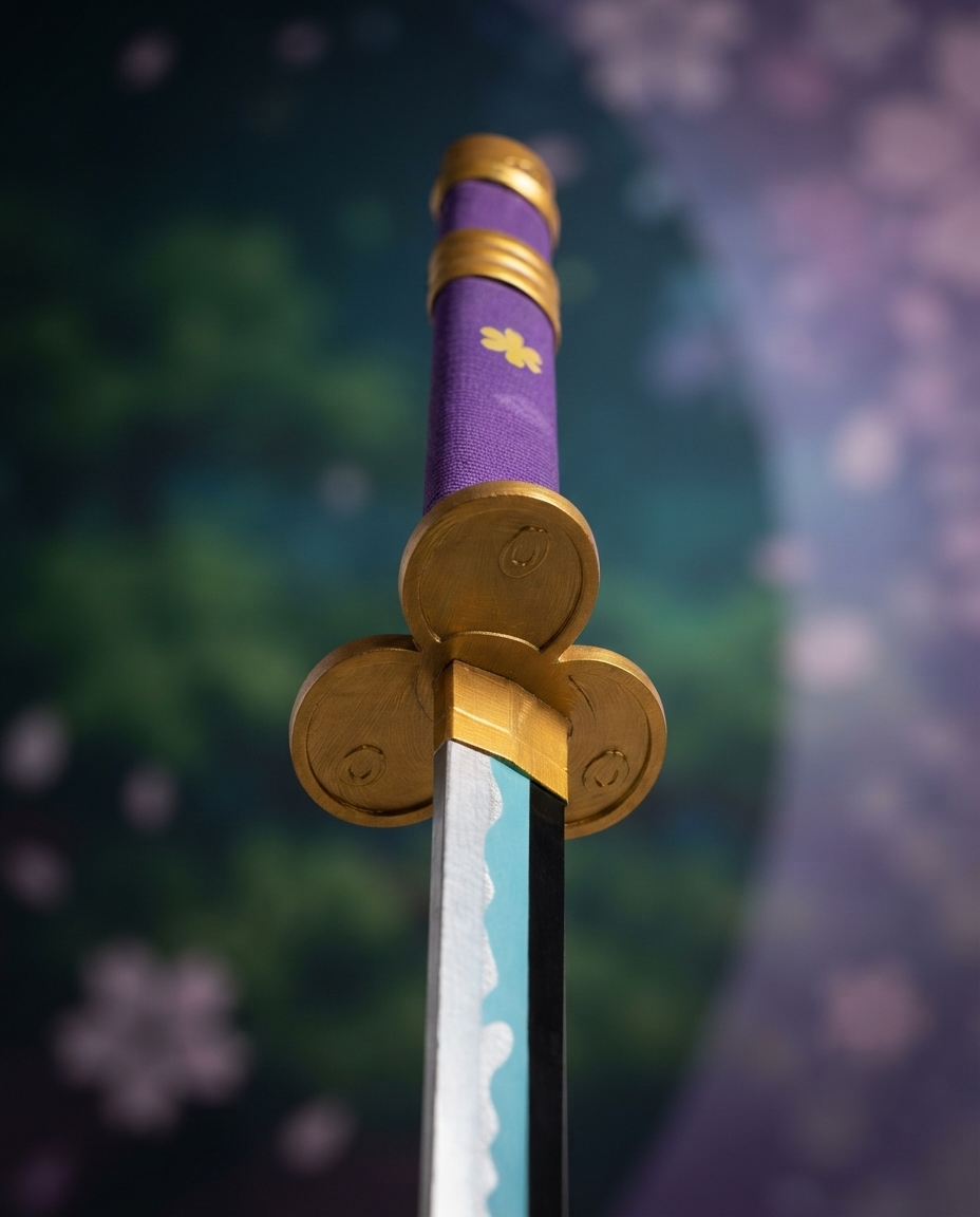 Enma Style Purple Katana Sword with Sheath – Anime Cosplay Collectible