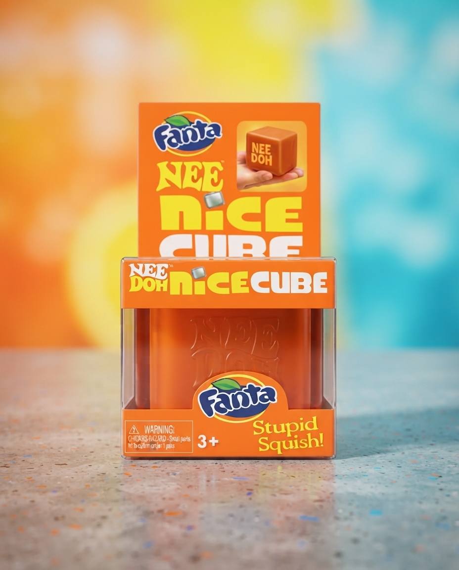 Fanta Nee Doh Nice Cube Squishy Fidget Toy