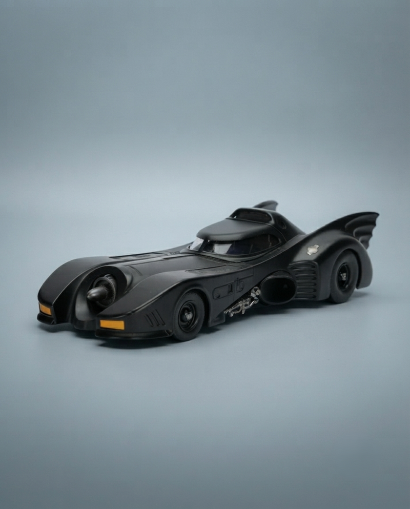 Batmobile Super Hero Car Collectible Model – Retro Black Action Vehicle Toy