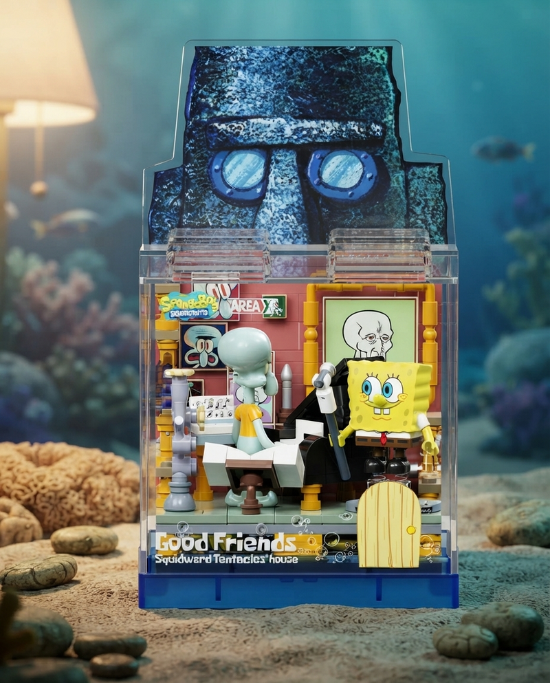 SpongeBob Squidward's Easter Island Figure House