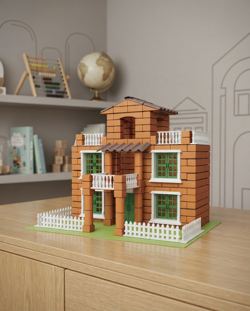 Duplex house building Block Set with 350 PCS for 3+ kids