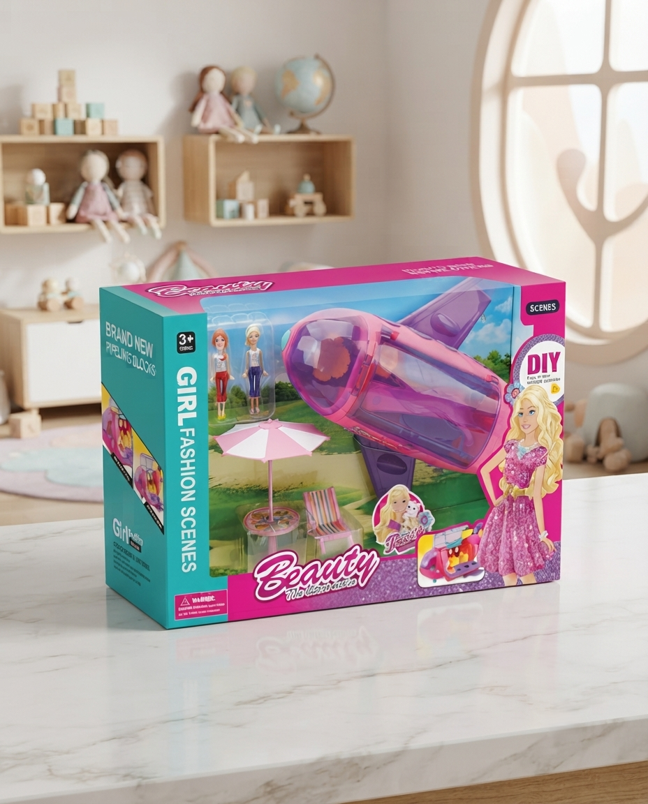 Mini Play Jet With Doll & ferniture